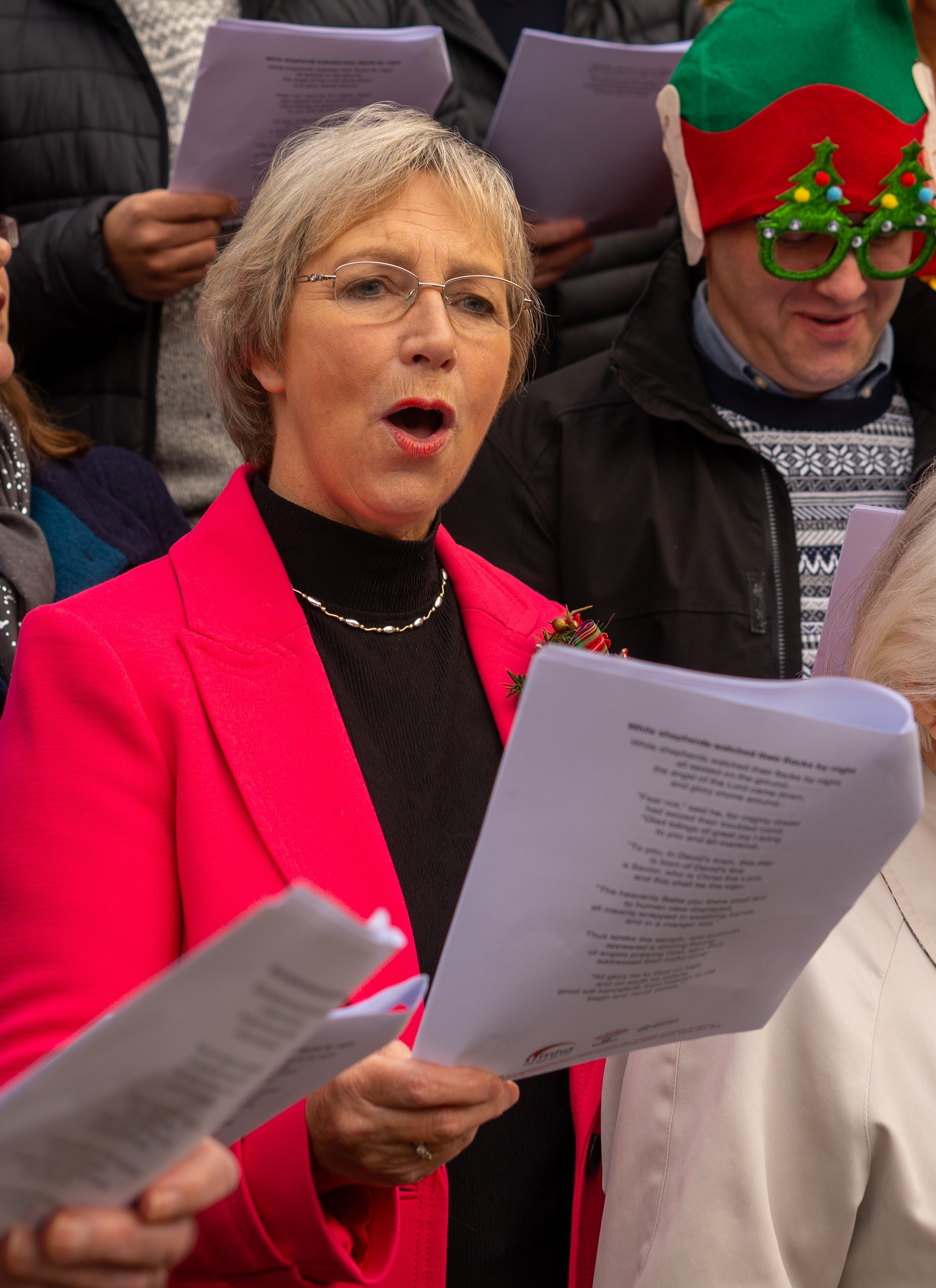 Pam Rhodes at launch of MHA Yuletide Yodel